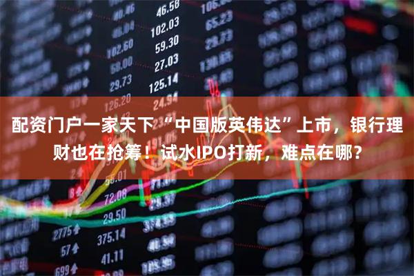 配资门户一家天下 “中国版英伟达”上市，银行理财也在抢筹！试水IPO打新，难点在哪？